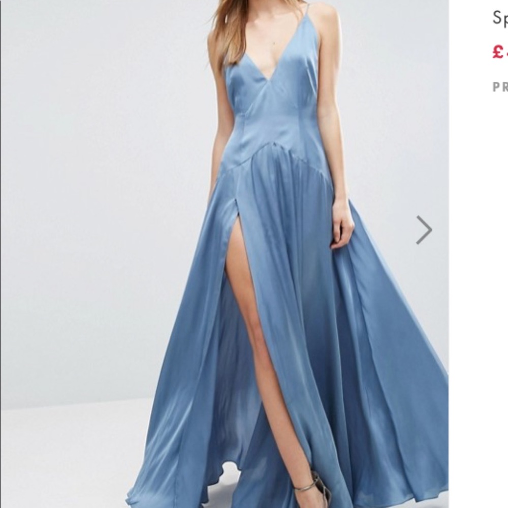 ASOS Cami Panelled Thigh Split Maxi Dress